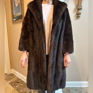 1960s Vintage Mink Fur Coat